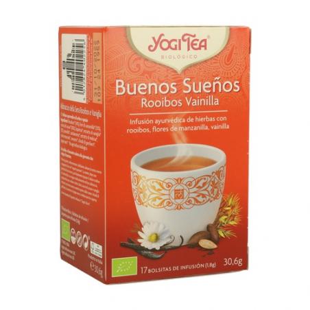 YOGI TEA BUENOS SUEÑOS CON ROOIBOS Y VAINILLA YOGI TEA BUENOS SUEÑOS CON ROOIBOS Y VAINILLA