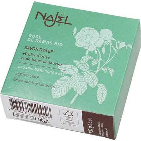 JABON DE ALEPO ROSA DE DAMASCO 100 GR. NAJEL JABON DE ALEPO ROSA DE DAMASCO 100 GR. NAJEL