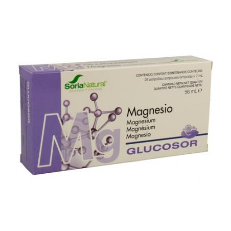 GLUCOSOR MAGNESIO 28 AMPOLLAS. SORIA NATURAL GLUCOSOR MAGNESIO 28 AMPOLLAS. SORIA NATURAL