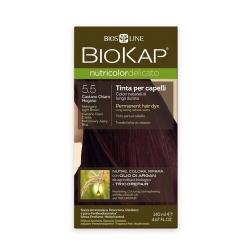 TINTE 5.50 CASTAÑO CLARO CAOBA 140ML. BIOKAP