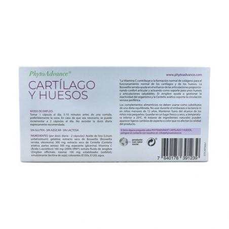 CARTILAGO Y HUESOS 60 CÁPSULAS. PHYTOADVANCE CARTILAGO Y HUESOS 60 CÁPSULAS. PHYTOADVANCE