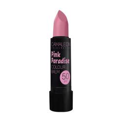 BALSAMO LABIAL PINK PARADISE SPF50. CAMALEON