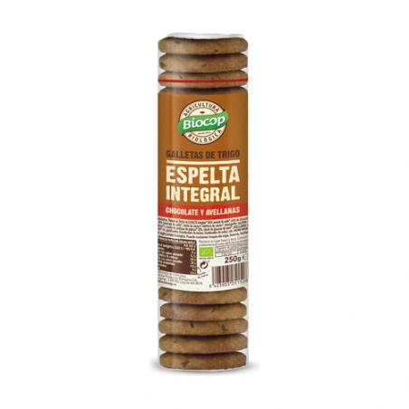 GALLETA ESPELTA INT. CHOCO Y AVELLANA 250 GR. BIOC GALLETA ESPELTA INT. CHOCO Y AVELLANA 250 GR. BIOC