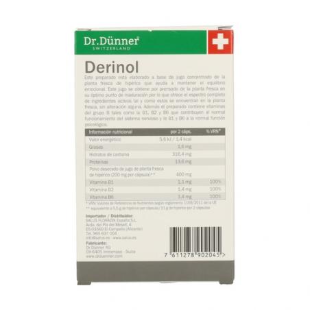 DERINOL 40 CAPSULAS. DR. DUNNER DERINOL 40 CAPSULAS. DR. DUNNER