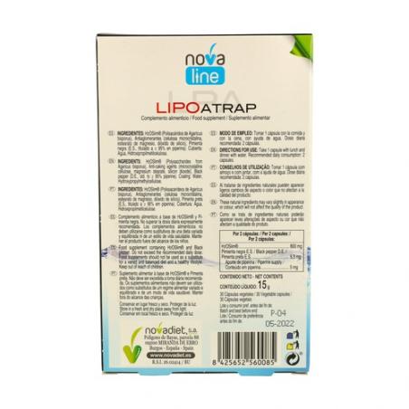 LIPOATRAP 30 CPS. NOVADIET LIPOATRAP 30 CPS. NOVADIET