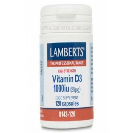 VITAMINA D3 1000ui 120 CAP. LAMBERTS VITAMINA D3 1000ui 120 CAP. LAMBERTS