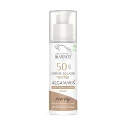 CREMA FACIAL COLOR BEIGE SPF 50 . 50ML. BIARRITZ