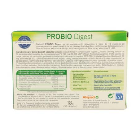 PROBIO DIGEST 30 CAPS. DIETISA PROBIO DIGEST 30 CAPS. DIETISA