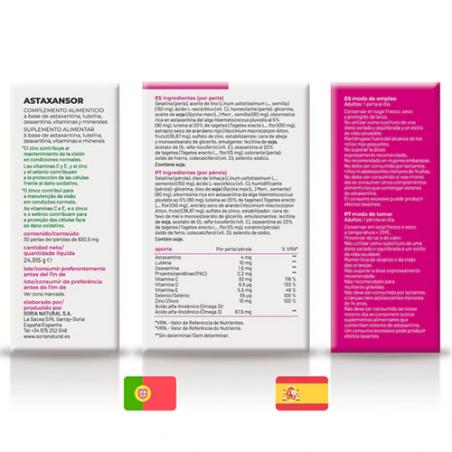 ASTAXANTOR. 30PERLAS. SORIA NATURAL ASTAXANTOR. 30PERLAS. SORIA NATURAL
