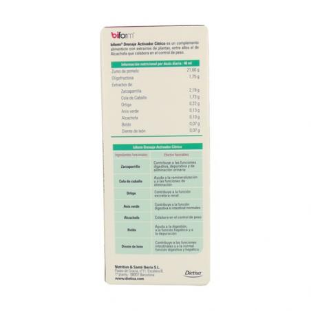 DRENAJE ACTIVADOR CITRICO 250 ml. BIFORM DRENAJE ACTIVADOR CITRICO 250 ml. BIFORM