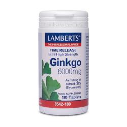 GINKGO BILOBA 6000MG 180 TABL. LAMBERTS