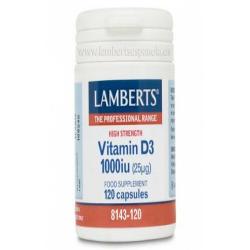 VITAMINA D3 1000ui 120 CAP. LAMBERTS