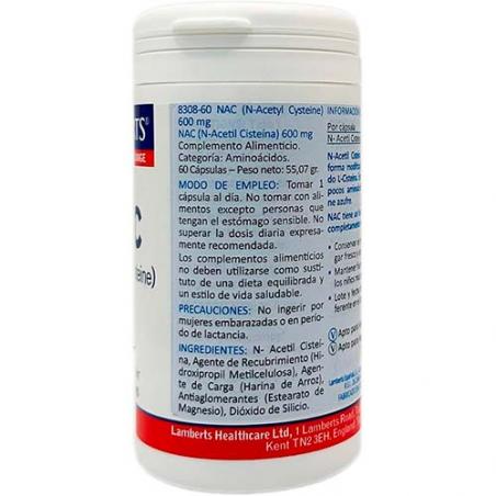 NAC (N-ACETYL CYSTEINE) 300 MG. 90 CAP. LAMBERTS NAC (N-ACETYL CYSTEINE) 300 MG. 90 CAP. LAMBERTS
