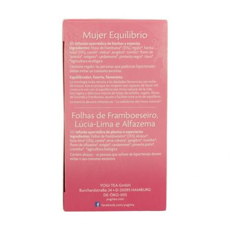 YOGI TEA MUJER EQUILIBRIO 17 BOLSITAS YOGI TEA MUJER EQUILIBRIO 17 BOLSITAS