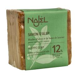 JABÓN DE ALEPO 12 %.  NAJEL