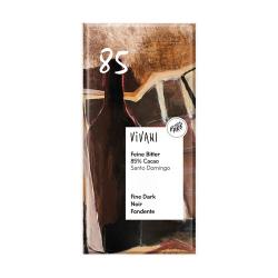 CHOCOLATE NEGRO 85 % 100 GR. BIO  VIVANI