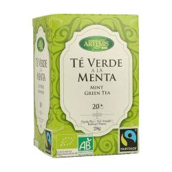 TÉ VERDE A LA MENTA ECO 20 FILTROS. ARTEMIS
