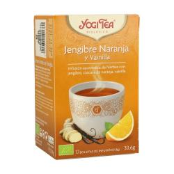 YOGI TEA  JENGIBRE, NARANJA Y VAINILLA 17 BOL.