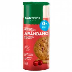 GALLETAS INTEGRAL ARANDANOS 0% 190 GR. SANTIVERI
