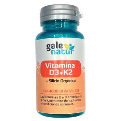 VITAMINA D3 + K2 + SILICIO 60 CÁPS. GALENATUR
