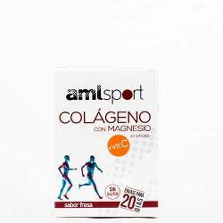 SPORT COLÁGENO+MAG+VIT.C 20 STICKS FRESA. AML