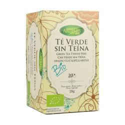 TÉ VERDE SIN TEÍNA BIO 20 FILTROS.  ARTEMIS