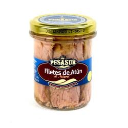 FILETES DE ATUN FRESCO BOTE CRISTAL 195G. PESASUR