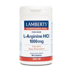 L-ARGININA 1000 MG (90 CAPS). LAMBERTS