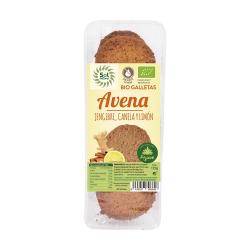 GALLETA AVENA JENGIBRE CANELA Y LIMON BIO. SOL NAT