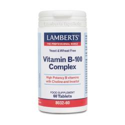 COMPLEJO VITAMINA B100 (60 TABS). LAMBERTS