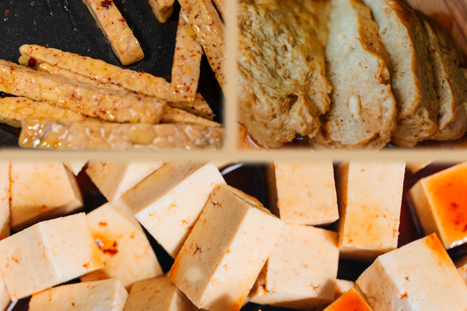 Alternativas vegetales a la carne: seitán, tofu y tempeh