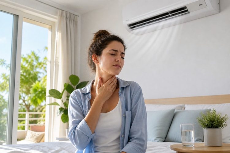 Los mejores remedios naturales para el dolor de garganta por el aire acondicionado